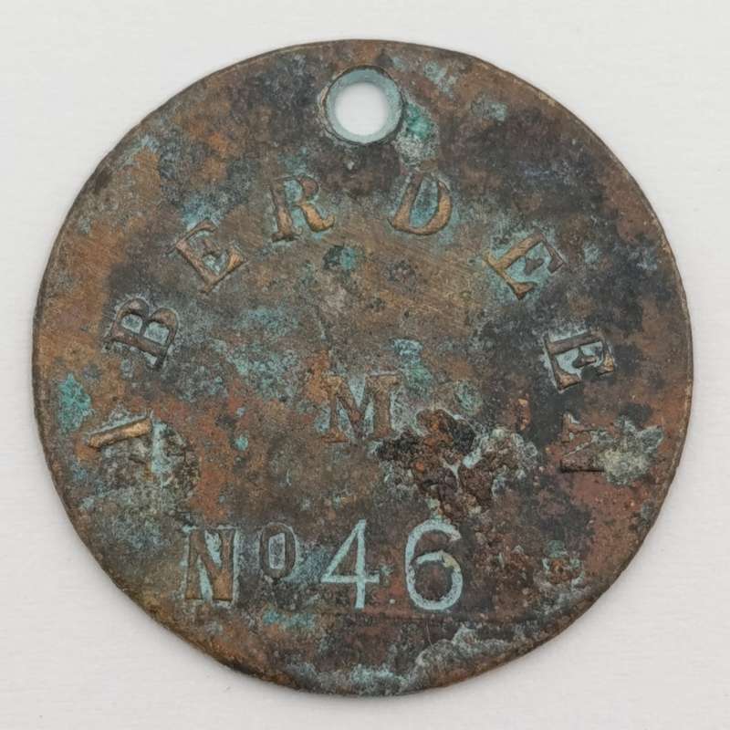 1946 Aberdeen Dog License token