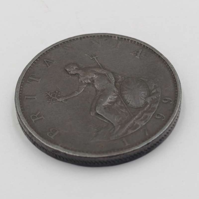 Great Britain 1799 half penny - George 3 - excellent! VF+ coin