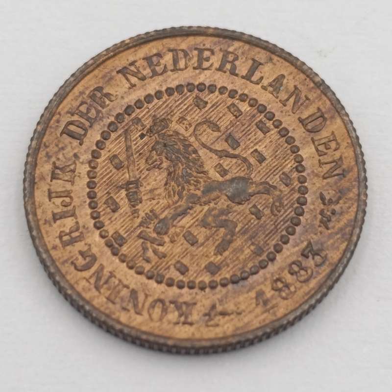 1883 Netherlands half cent uncirculated