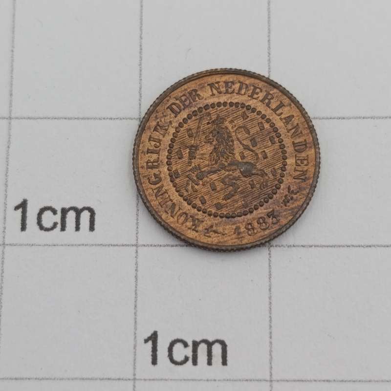 1883 Netherlands half cent uncirculated