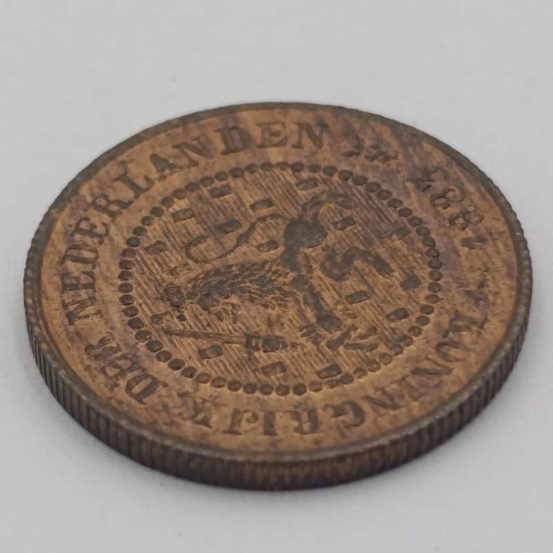 1883 Netherlands half cent uncirculated