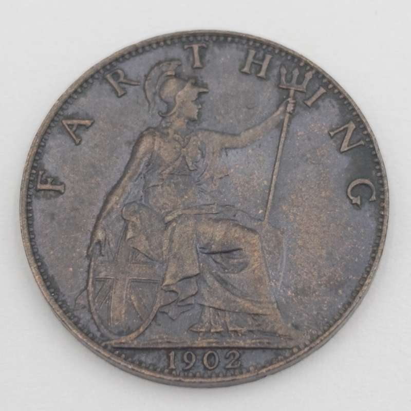 Int Britain 1902 Farthing AU Great Britain