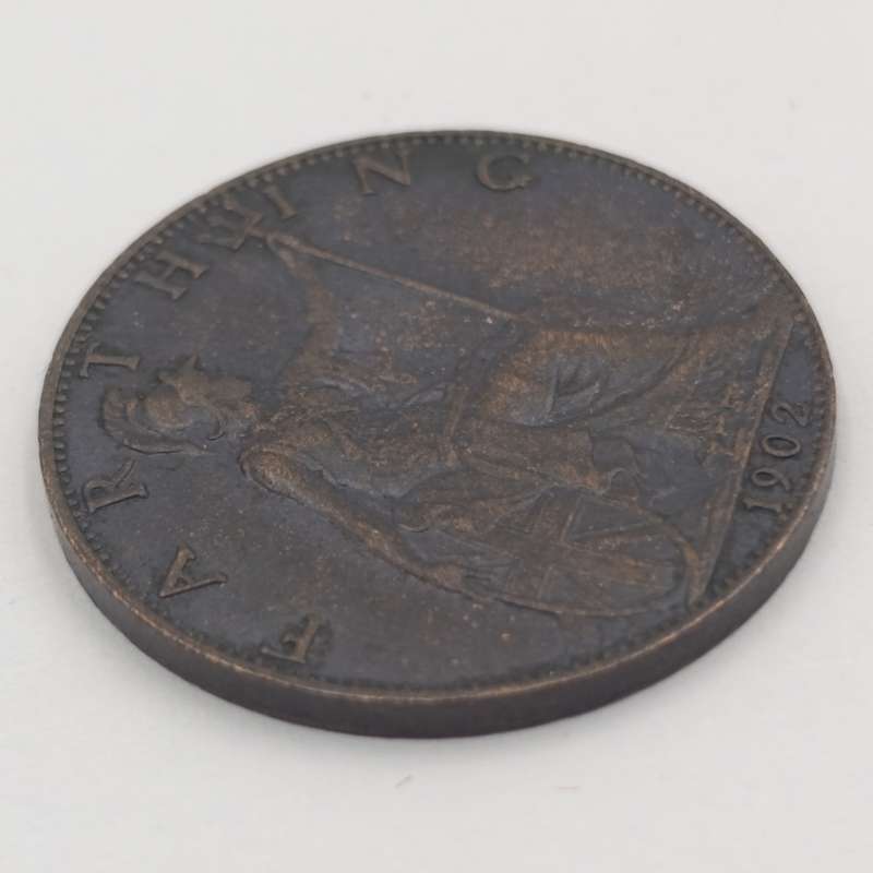Int Britain 1902 Farthing AU Great Britain