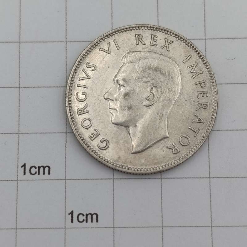 1944 South Africa half crown AU