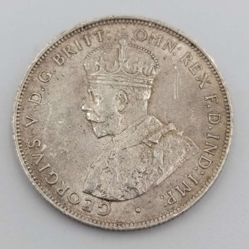 1917 British West Africa Two Shillings with H mintmark XF+