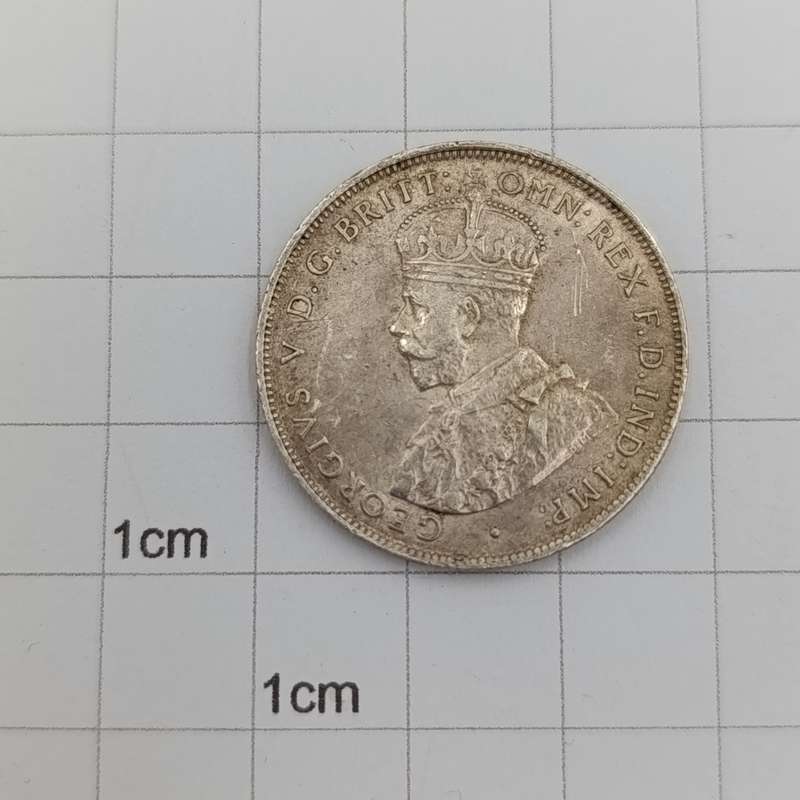 1917 British West Africa Two Shillings with H mintmark XF+