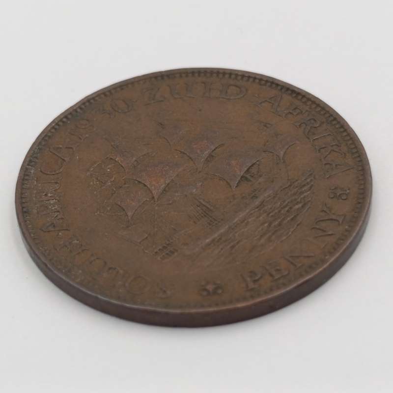 South Africa 1930 penny XF