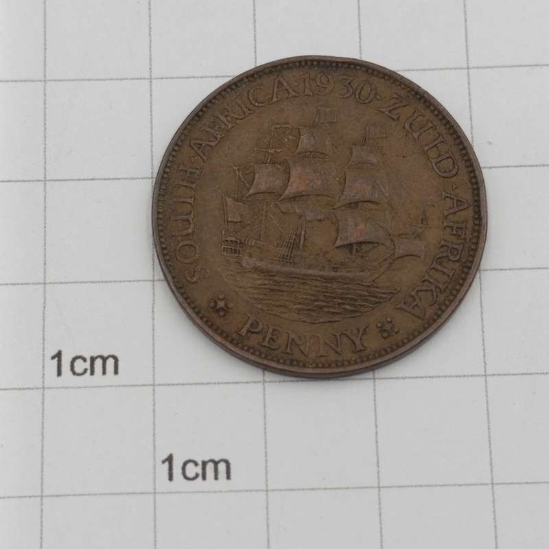South Africa 1930 penny XF