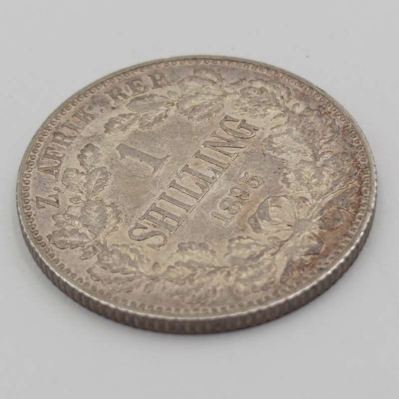 South Africa 1895 ZAR Kruger shilling VF+