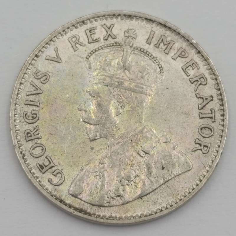 1933 SA Union silver 3d tickey AU