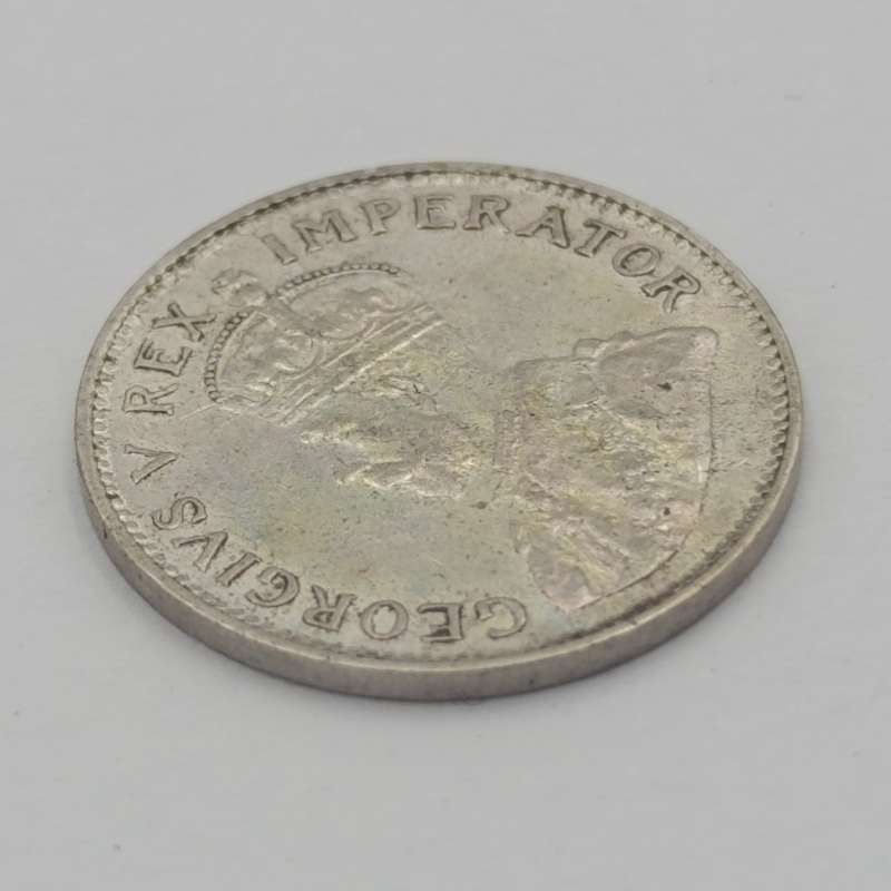 1933 SA Union silver 3d tickey AU