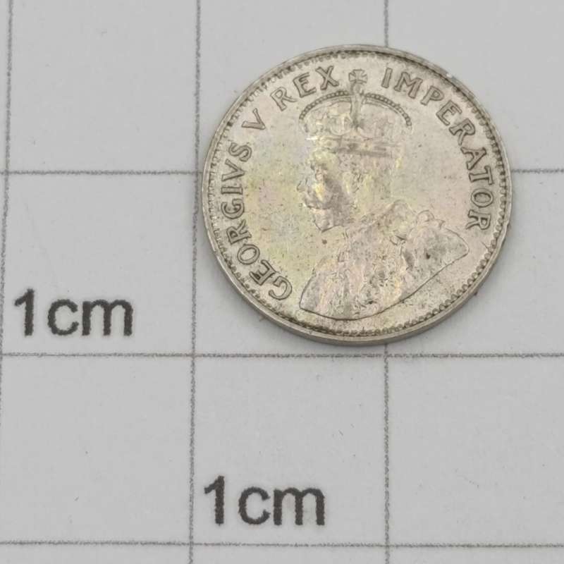 1933 SA Union silver 3d tickey AU