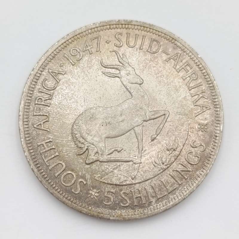 1947 SA Union silver crown uncirculated