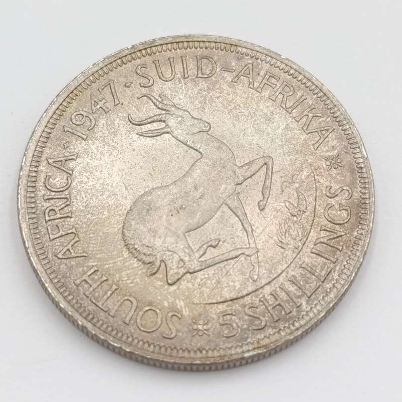 1947 SA Union silver crown uncirculated