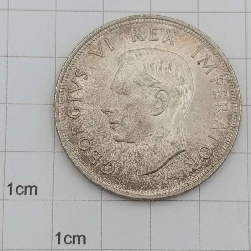 1947 SA Union silver crown uncirculated