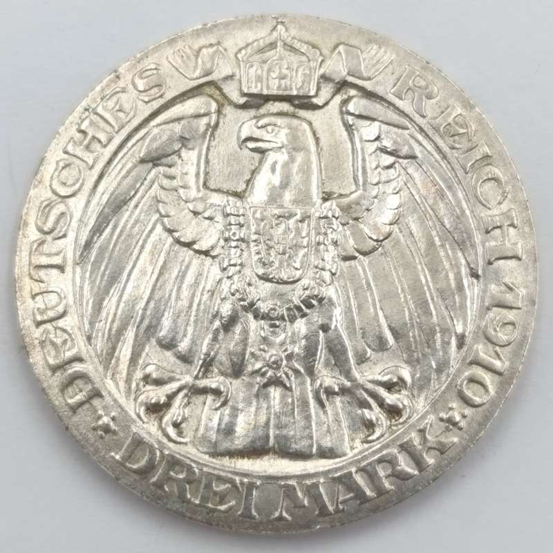 German Prussia 1910 A Berlin University Drei mark