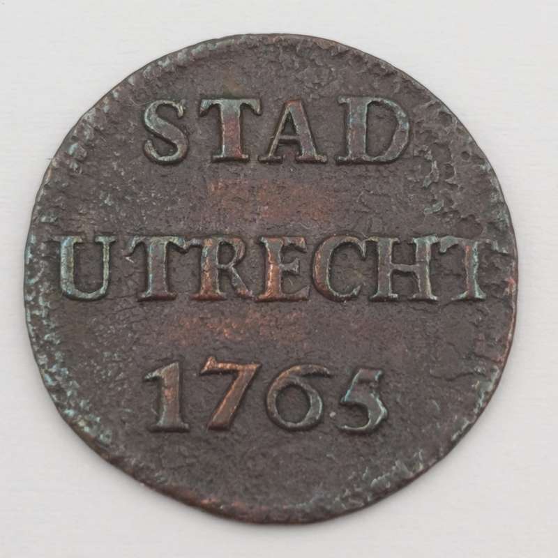 1765 Netherlands Stad Utrecht copper Duit