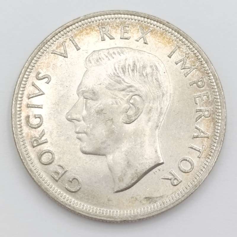 1947 SA Union Silver Crown in Top condition - Good enough to grade