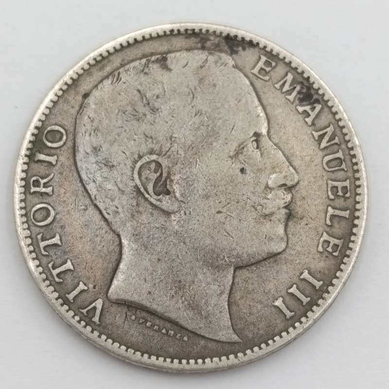 Italian silver 2 LIRA 1907 R VF