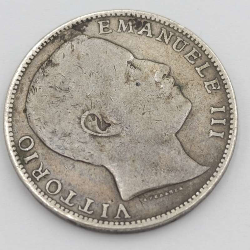 Italian silver 2 LIRA 1907 R VF