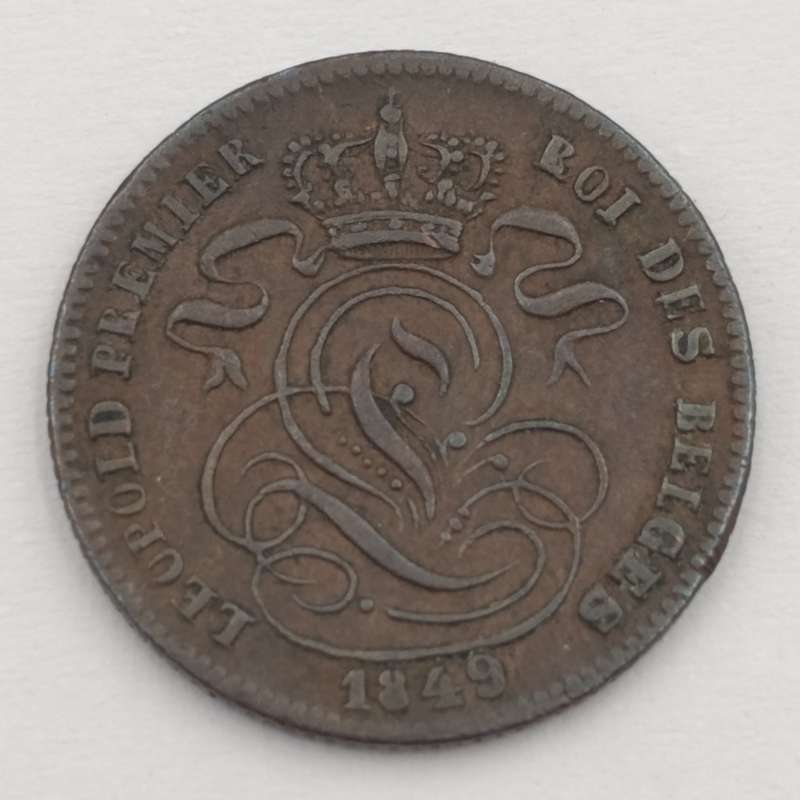 1849 Belgium 1 Centime VF