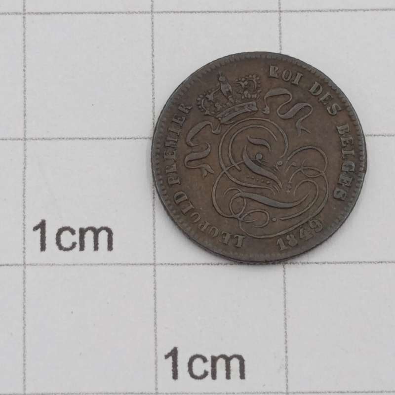 1849 Belgium 1 Centime VF