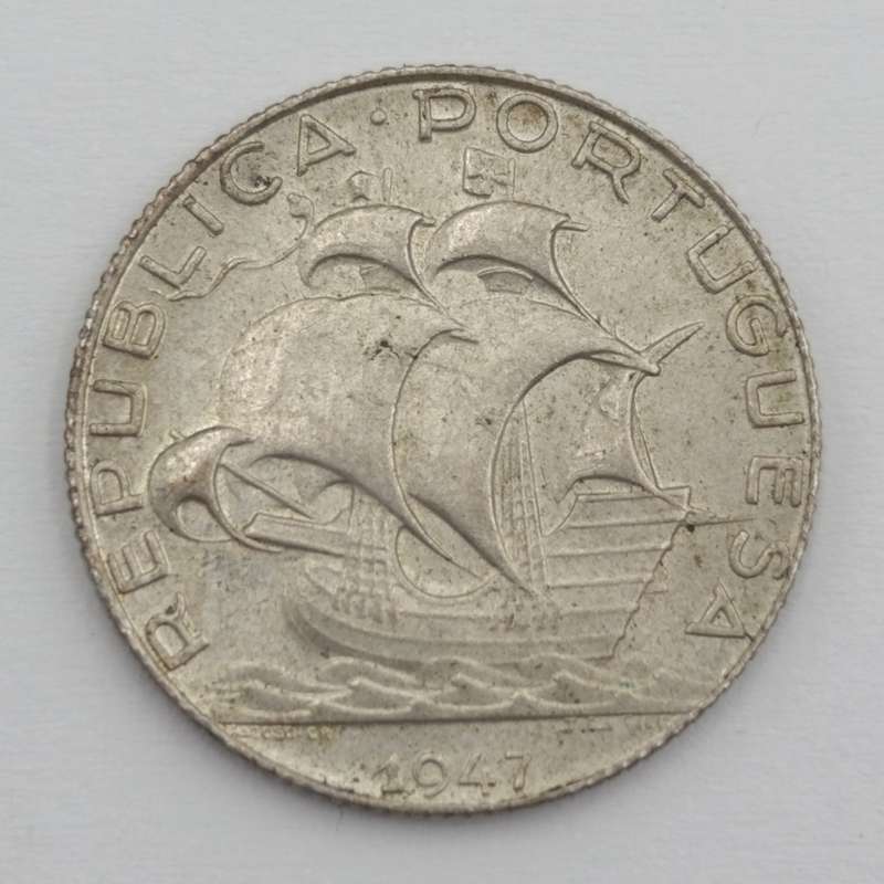 1947 Portugal 2 1/2 Escudos - UNC