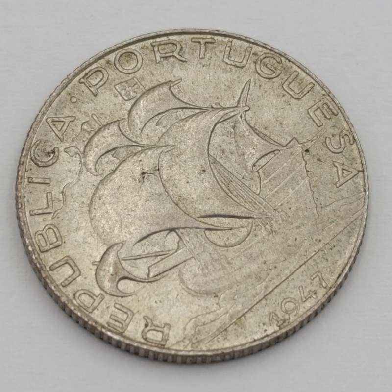 1947 Portugal 2 1/2 Escudos - UNC