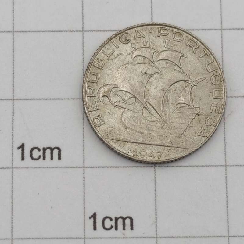 1947 Portugal 2 1/2 Escudos - UNC