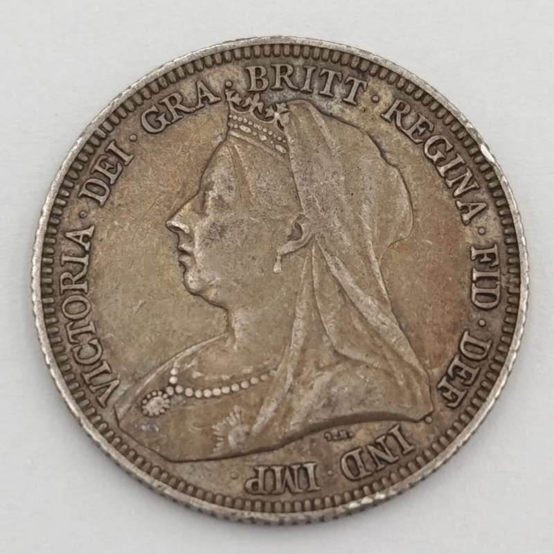 1893 Great Britain Shilling - XF