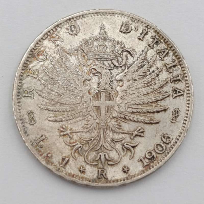 1906 Italy Lira - AU+