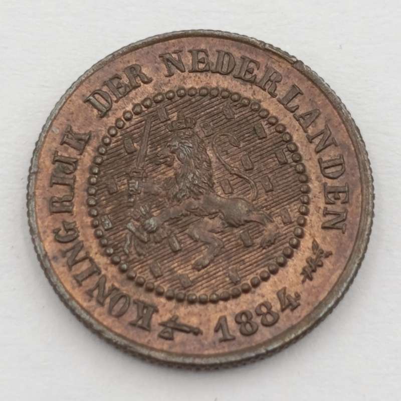 1884 Netherlands 1/2 cent - UNC