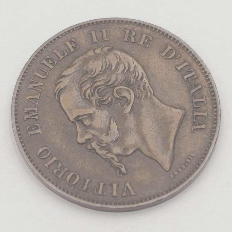 1867 Italy 5 Centesimi - XF+