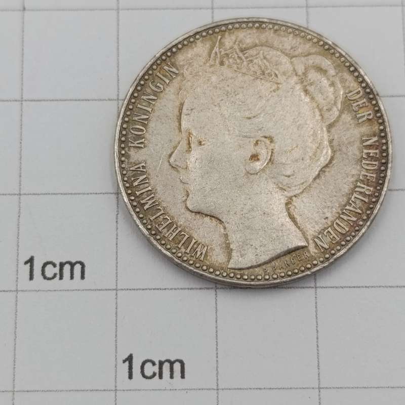 1898 Netherlands 1 Gulden - Wilhelmina - AU