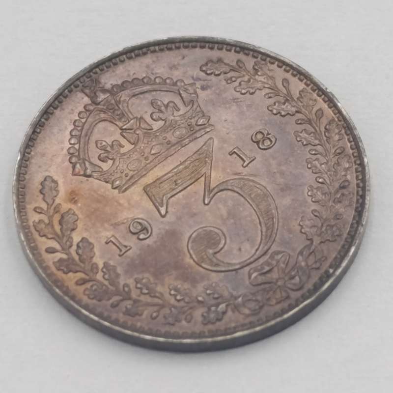 1918 Great Britain 3 pence proof