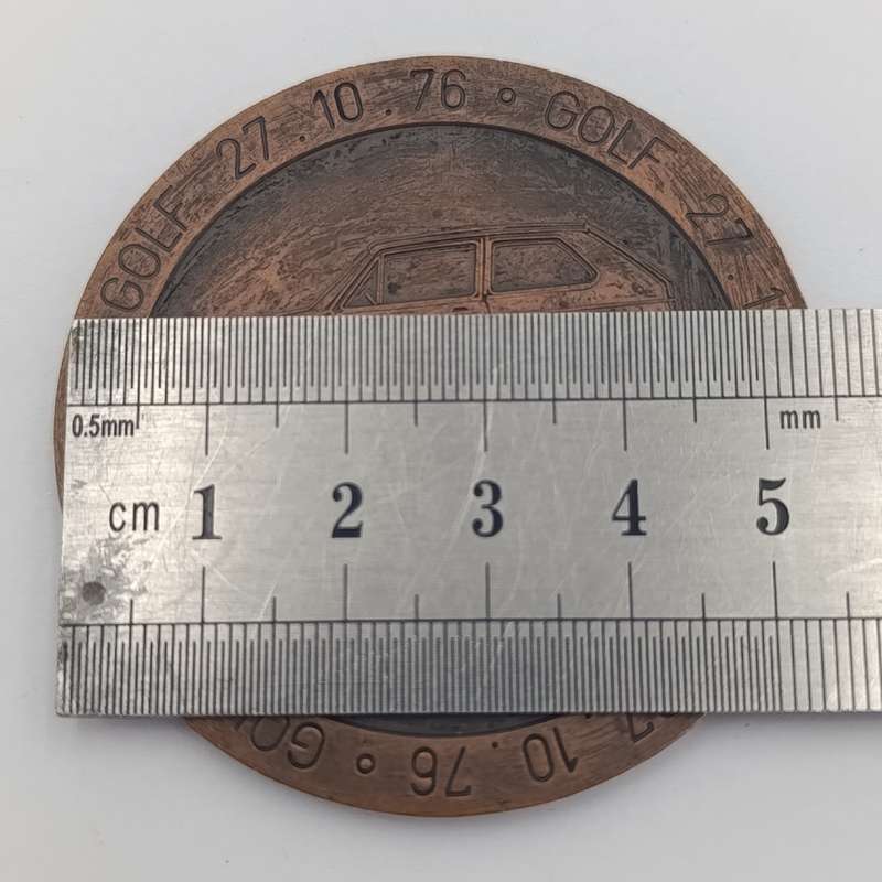 Der Schnellste Millionar VW Golf medallion  27-10-1976