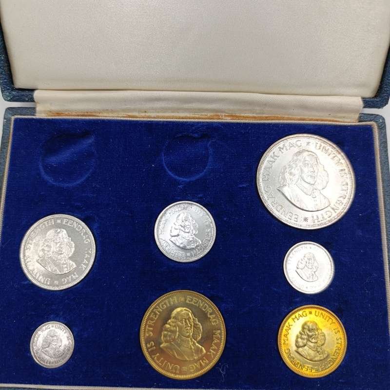 1963 South Africa Short proof set in long proof box