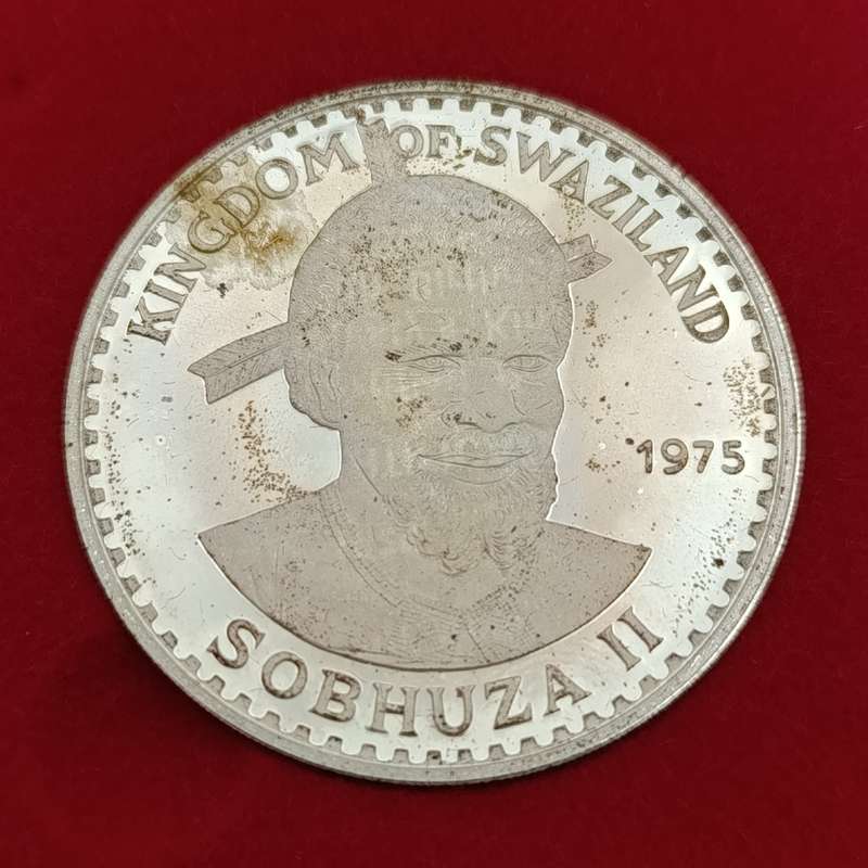Swaziland 1975 Proof 10 Emalangeni in red box of issue - only 1500 minted! Very scarce