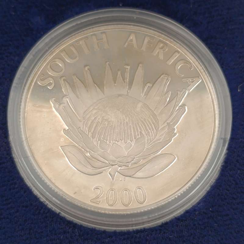 Wine Industry silver Protea R1 Proof 2000 - mintage 1519