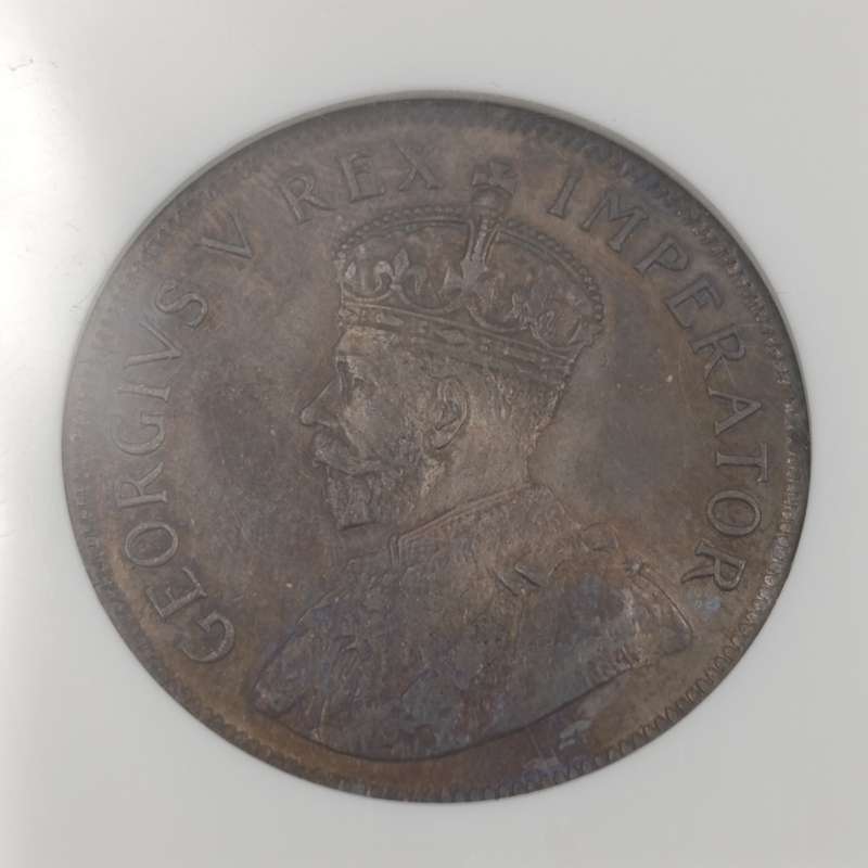 1923 SA Union Penny graded MS63 BN by NGC