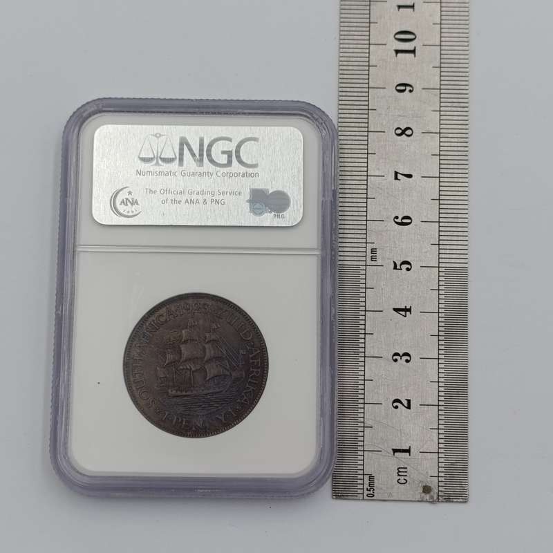 1923 SA Union Penny graded MS63 BN by NGC