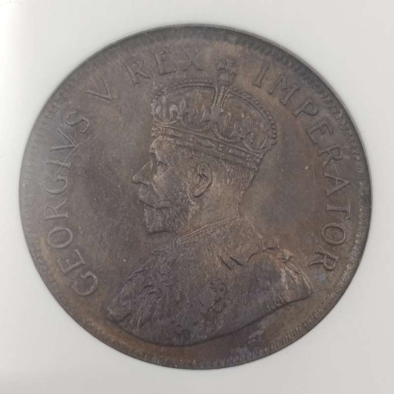 1923 SA Union Penny graded MS63 BN by NGC