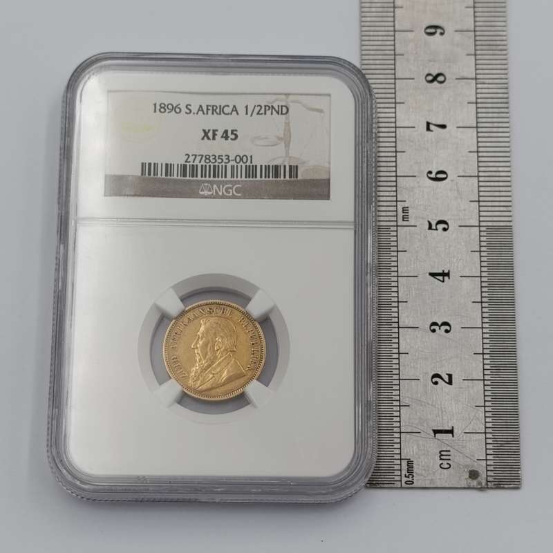 1896 ZAR Kruger half pond graded XF45 by NGC