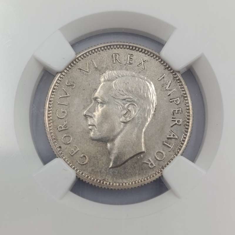 1947 SA Union Proof 1 Shilling graded PF63 by NGC