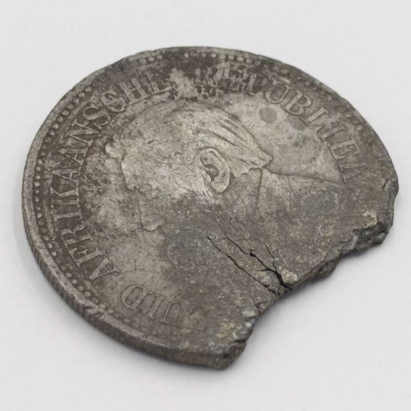 1896 ZAR Kruger half crown lead prison copy