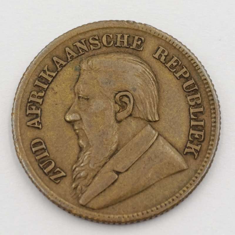 1896 Paul Kruger imitation brass sovereign token