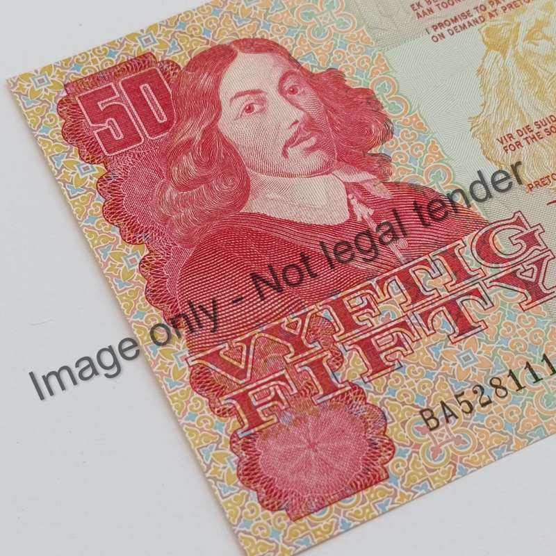 Gerhard de Kock R50 banknote - scarce BA series