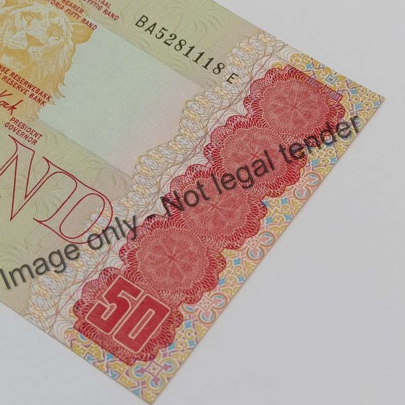 Gerhard de Kock R50 banknote - scarce BA series