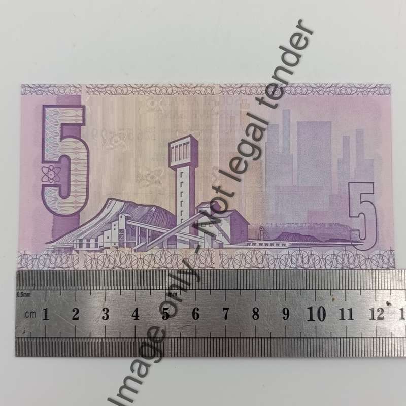 Banknotes SA GPC de Kock 2nd Issue Lot of 9 banknotes R5 with consecutive numbers - uncirculated