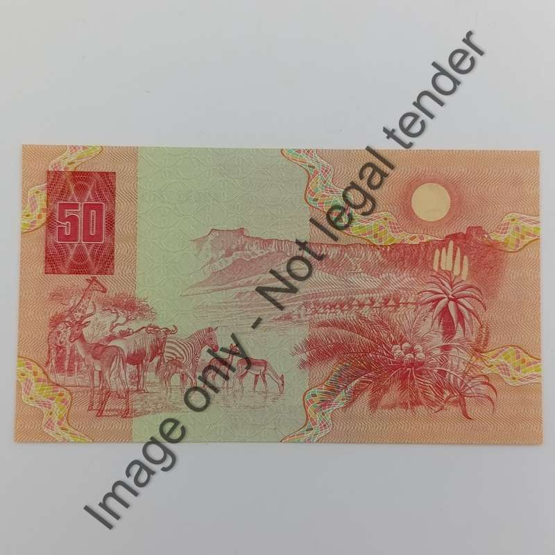 South Africa Banknotes Lot of 6 x R50 notes GPC de Kock - uncirculated with consecutive numbers
